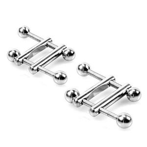 pinces pour tetons square end ball x2