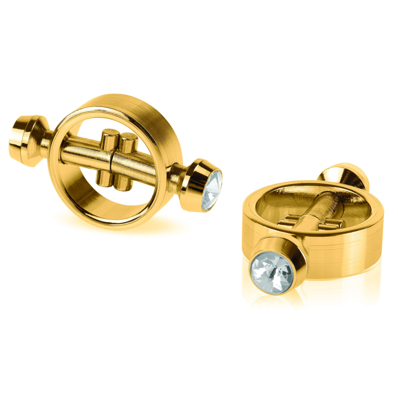 pinces tetons magnetic gold