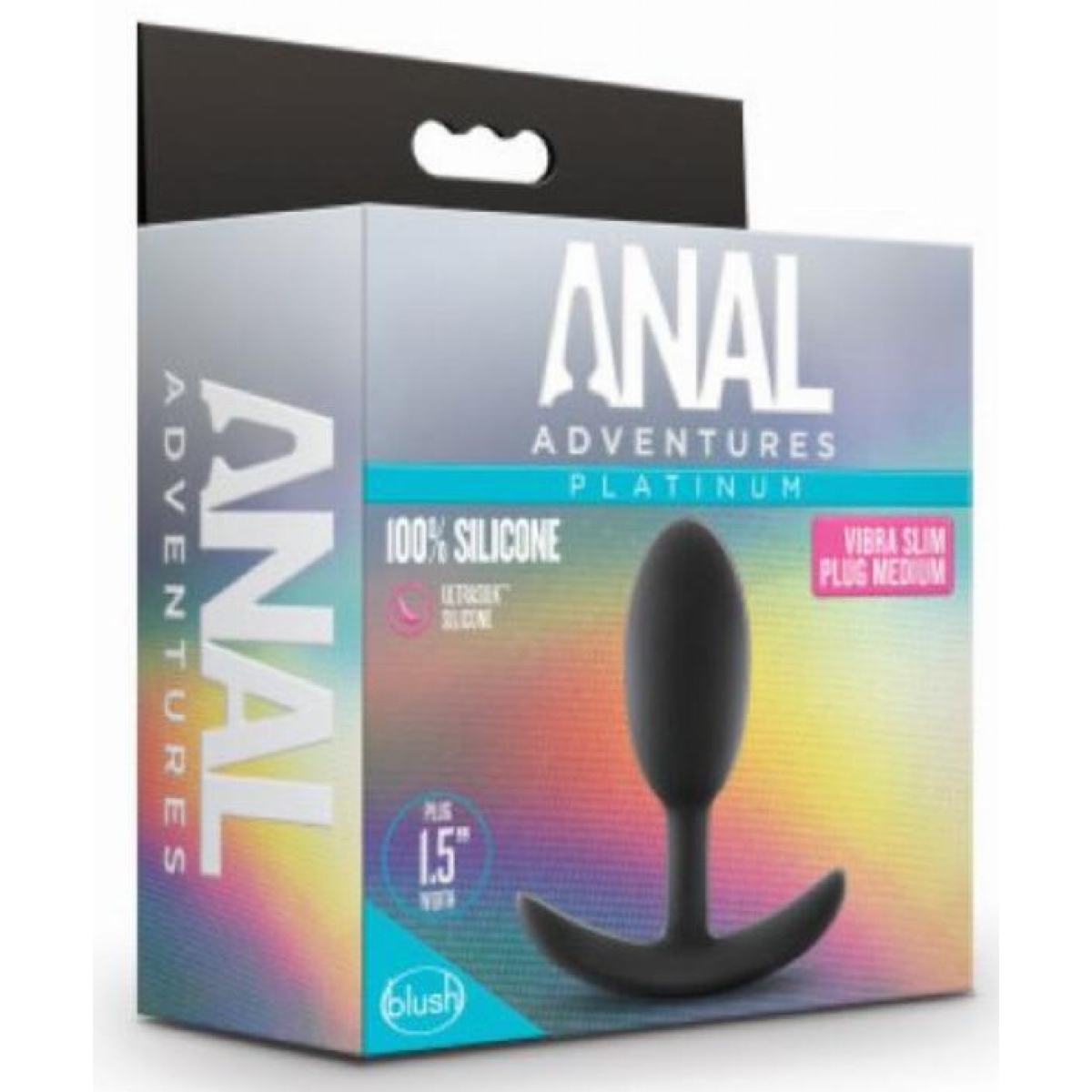 plug anal adventures vibra slim medium 9 x 4cm 1