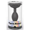 plug anal bijou open roses l 9 x 38cm noir 1