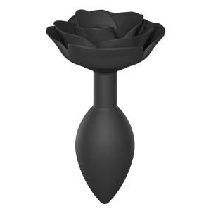 plug anal bijou open roses l 9 x 38cm noir scaled