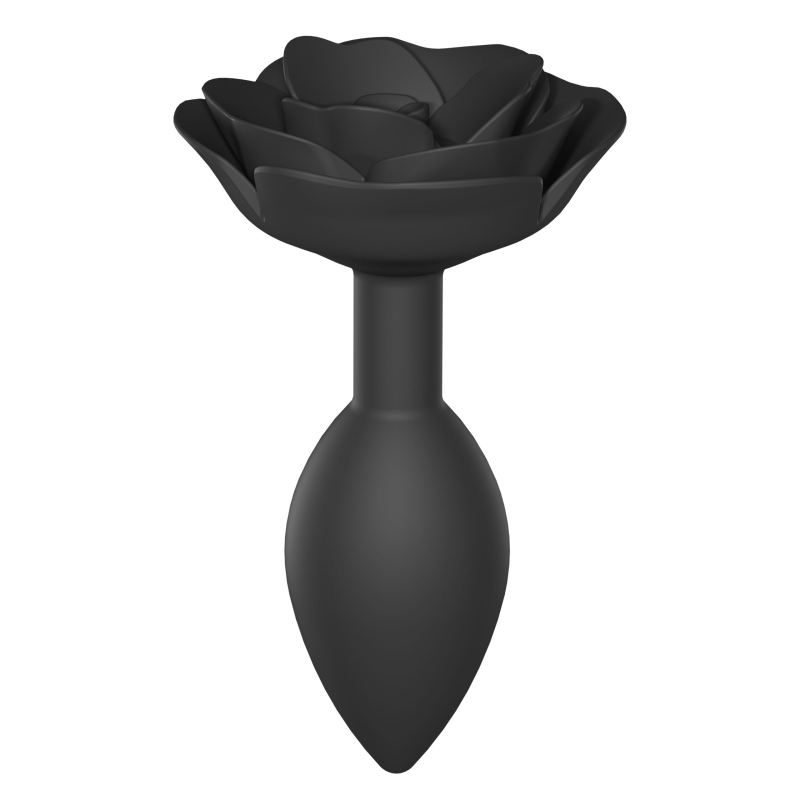plug anal bijou open roses l 9 x 38cm noir scaled