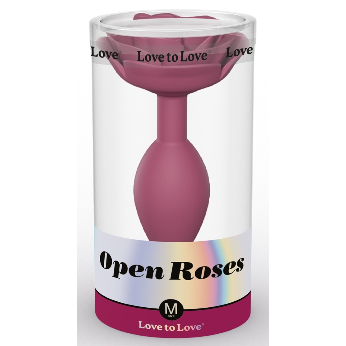 plug anal bijou open roses m 8 x 33cm rose 1