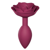 plug anal bijou open roses m 8 x 33cm rose