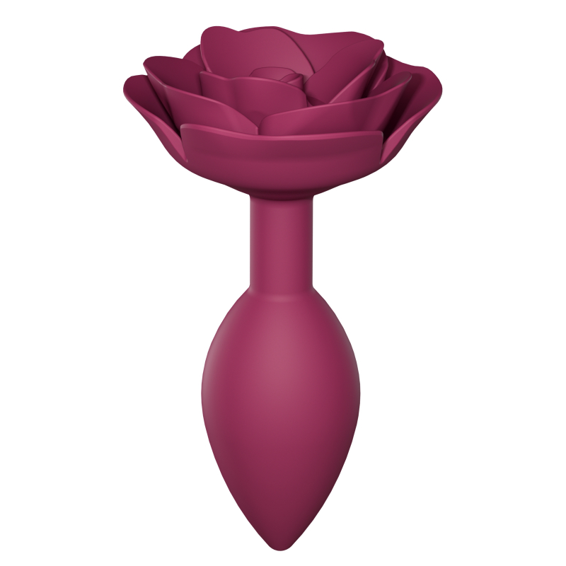 plug anal bijou open roses m 8 x 33cm rose