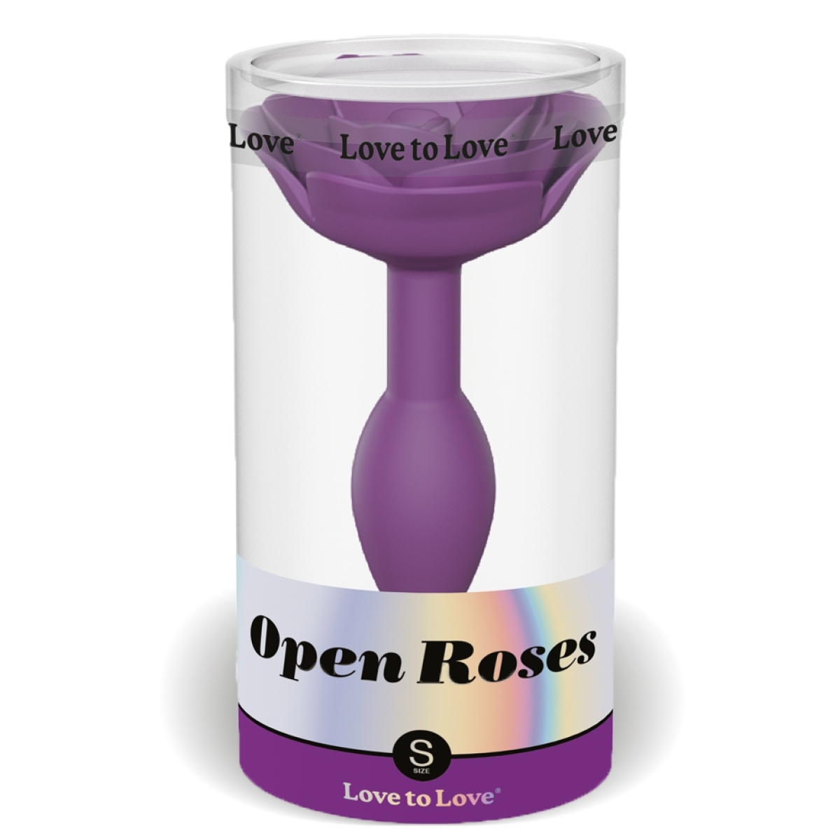 plug anal bijou open roses s 8 x 29cm violet 1
