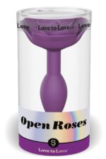 plug anal bijou open roses s 8 x 29cm violet 1