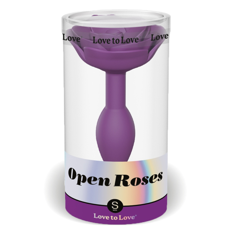 plug anal bijou open roses s 8 x 29cm violet 1
