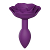 plug anal bijou open roses s 8 x 29cm violet