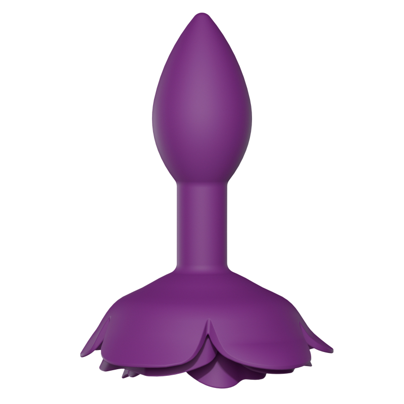 plug anal bijou open roses s 8 x 29cm violet 2
