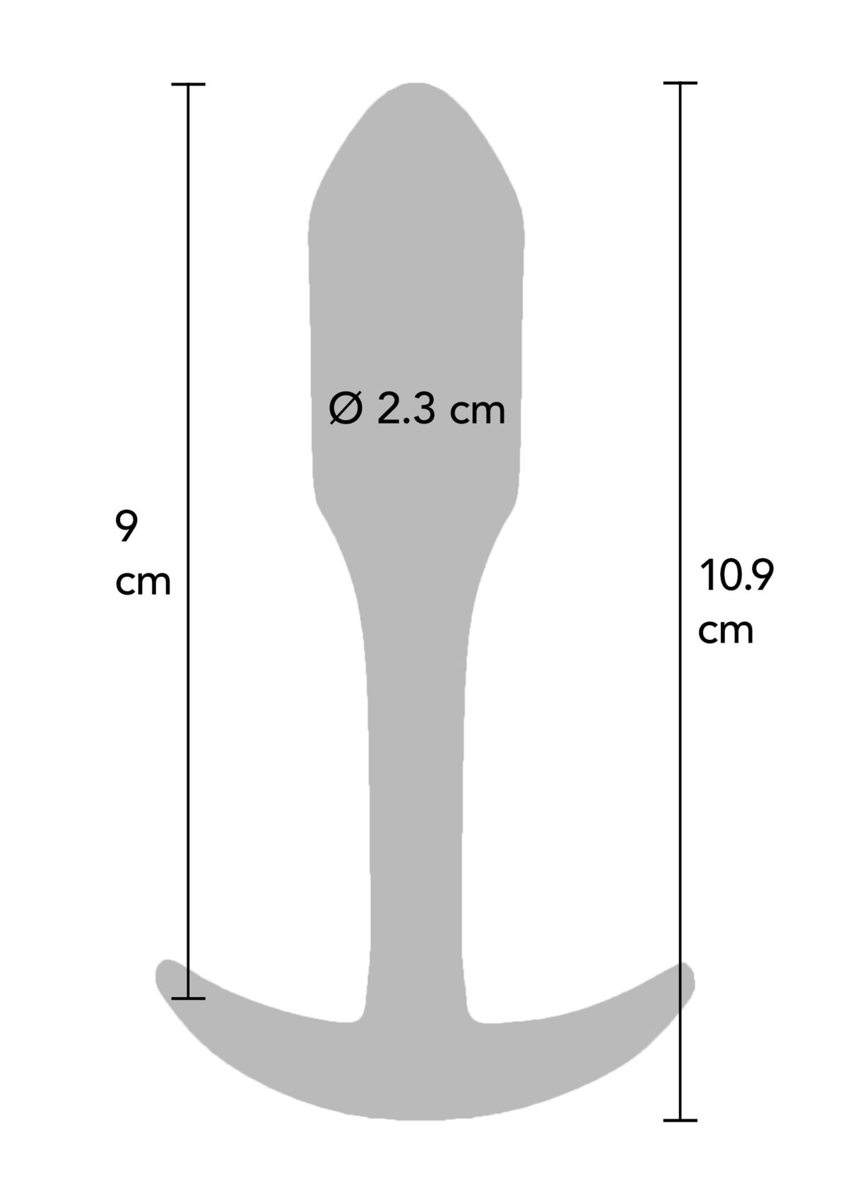 plug anal mini smooth m 95 x 23cm 6