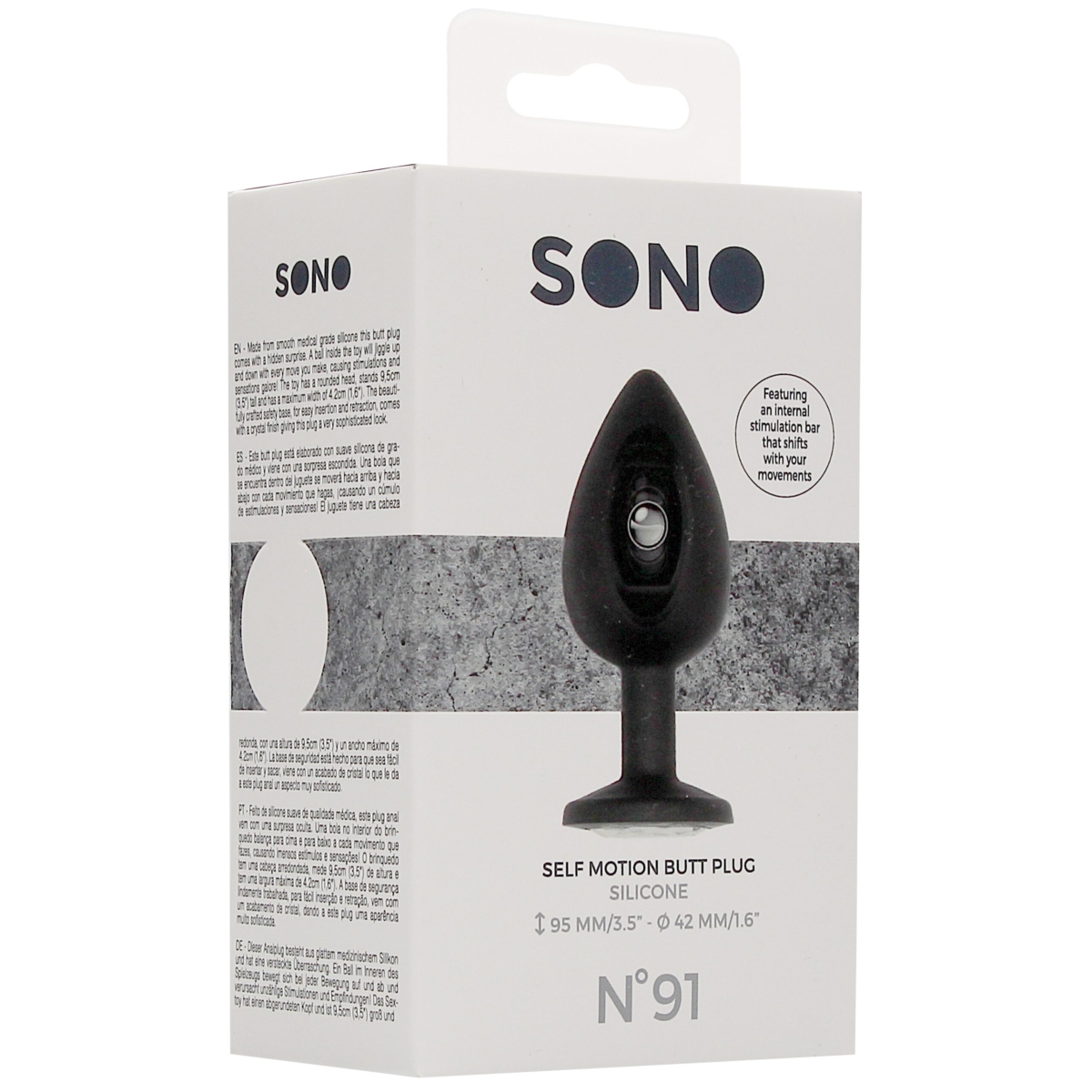 plug anal silicone self motion 8 x 4 cm noir 1 scaled