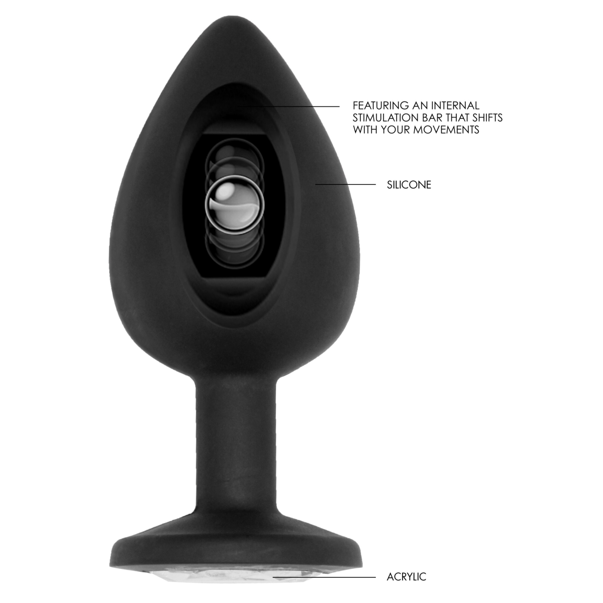 plug anal silicone self motion 8 x 4 cm noir 4 scaled