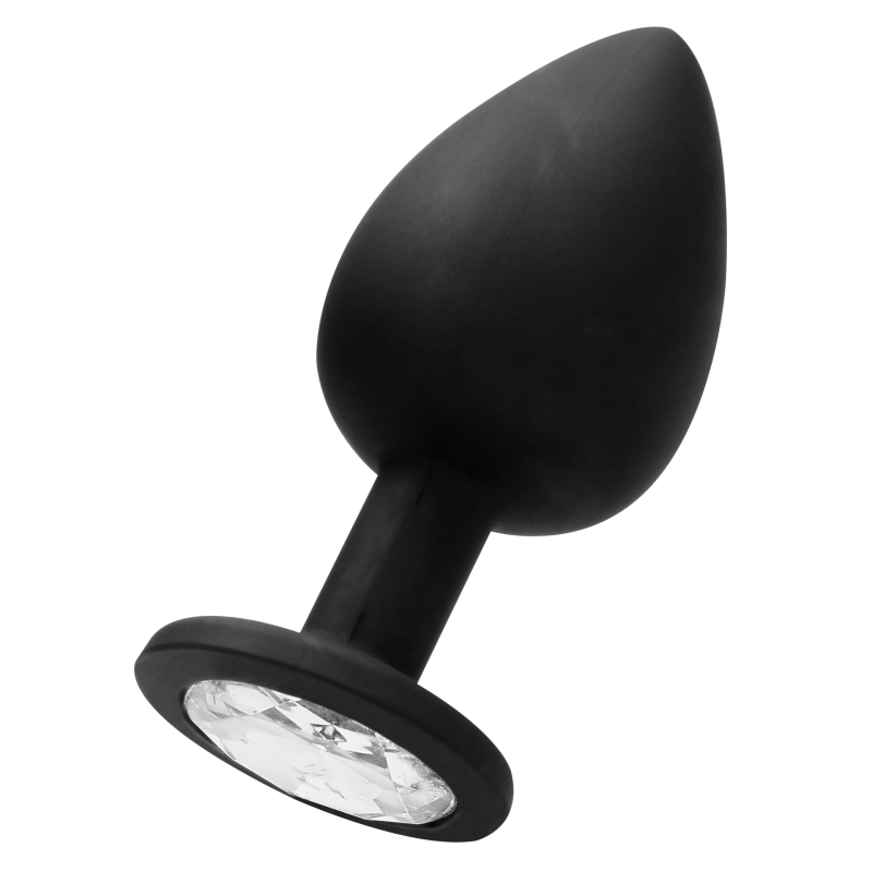 plug anal silicone self motion 8 x 4 cm noir scaled