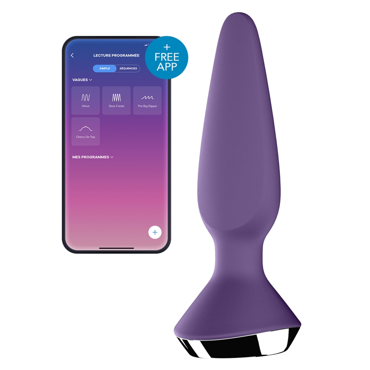 plug anal vibrant connecte ilicious 1 satisfyer 10 x 3cm violet scaled