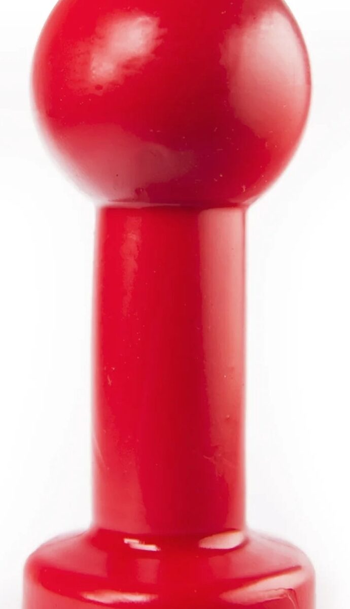 plug anal zizi big pop 13 x 6 cm rouge