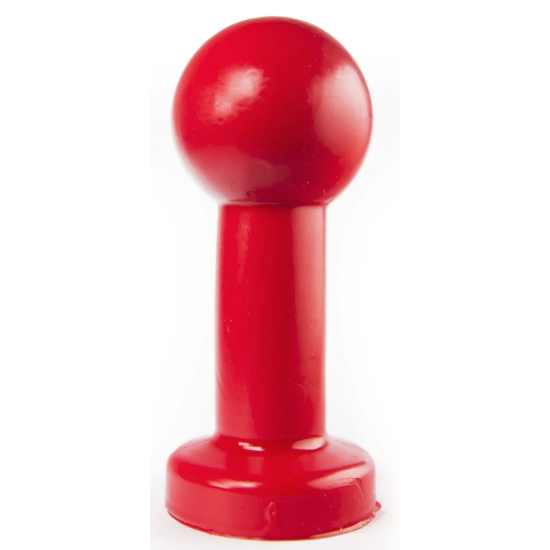 plug anal zizi big pop 13 x 6 cm rouge