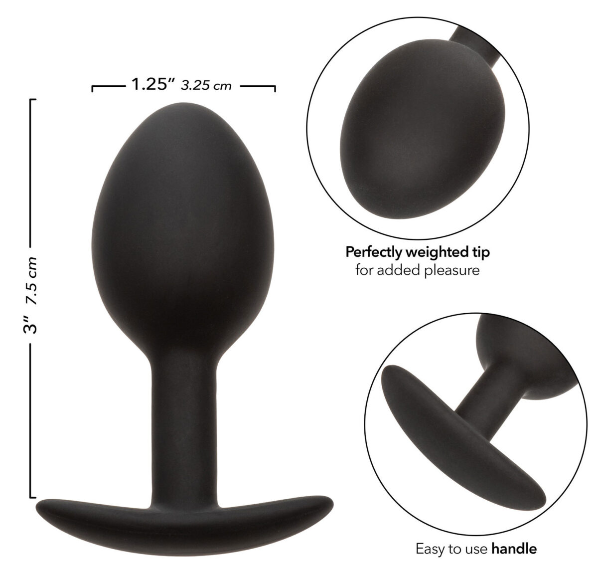 plug avec bille anal vibe 75 x 33 cm poids 46g 5