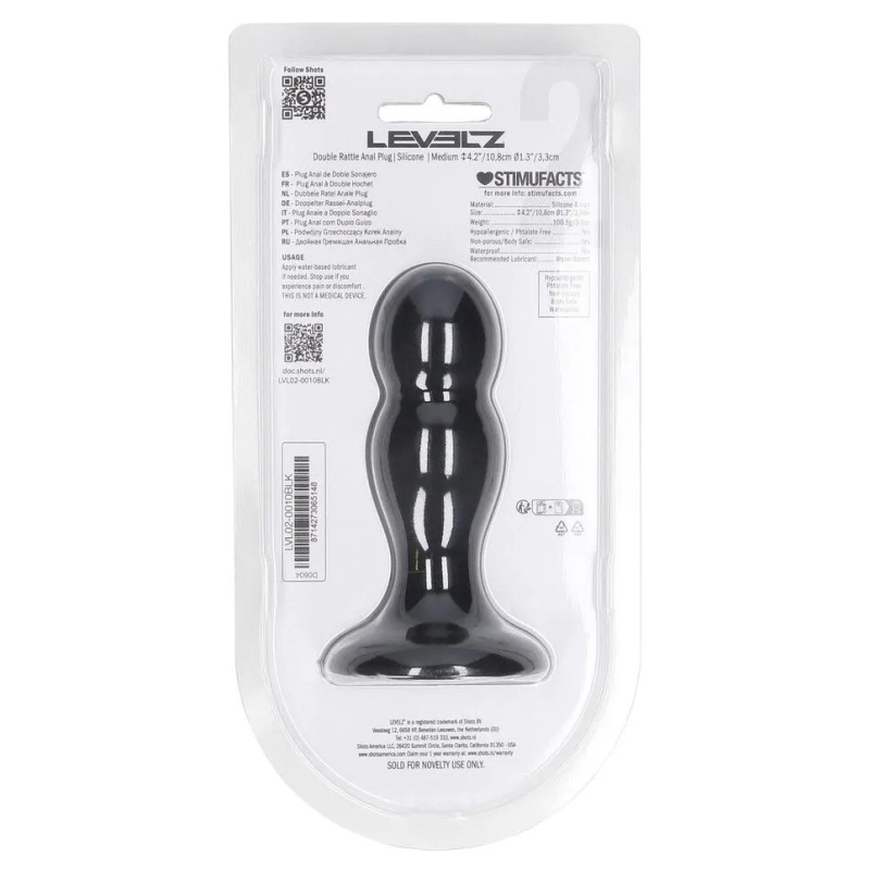 plug avec bille double rattle 9 x 34cm 3