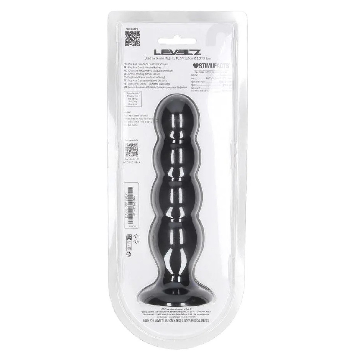 plug avec bille quad rattle 15 x 4cm 3