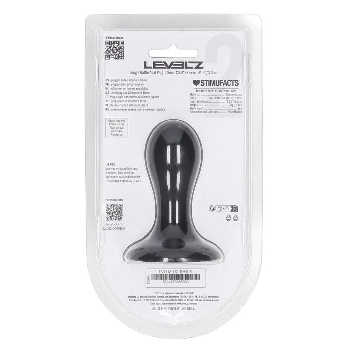 plug avec bille single rattle 7 x 32cm 3