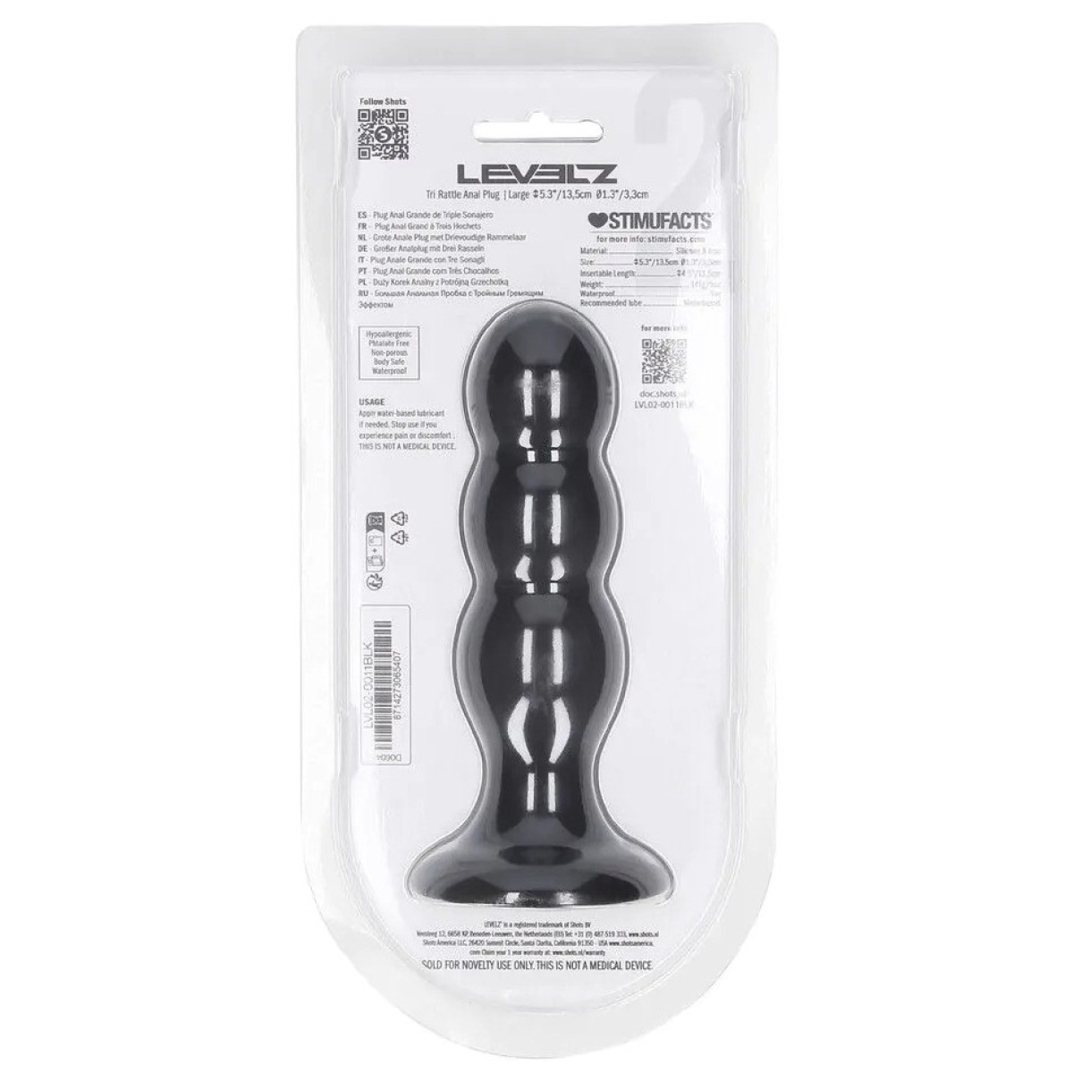 plug avec bille tri rattle 12 x 37cm 3