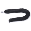 plug avec queue fourrure 84 x 4 cm noir