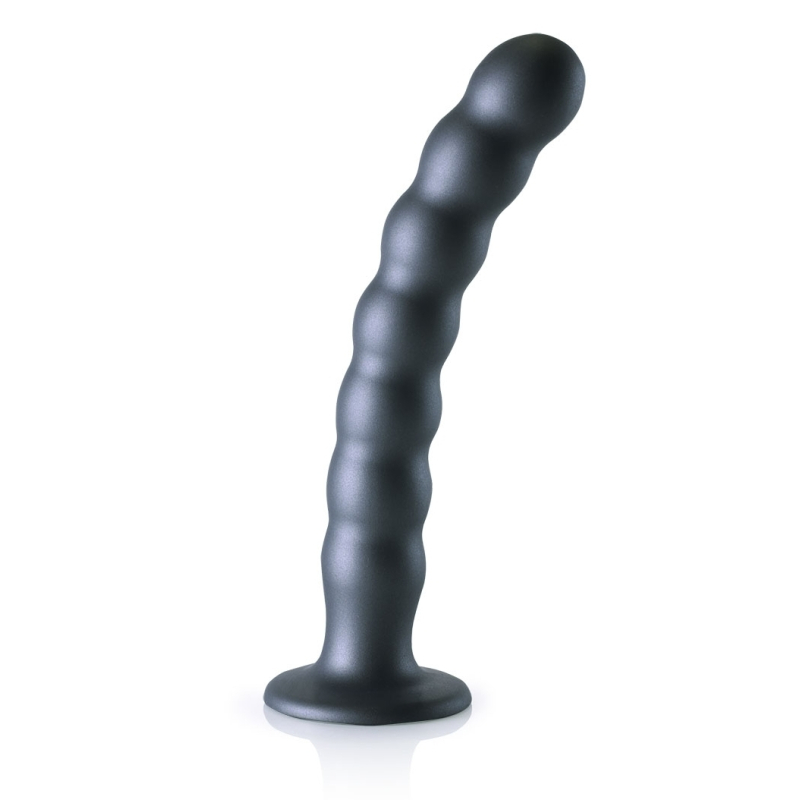 plug-beaded-g-spot-l-205-x-32cm-gris plug beaded g spot l 205 x 32cm gris