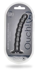 plug beaded g spot m 165 x 25cm gris 1