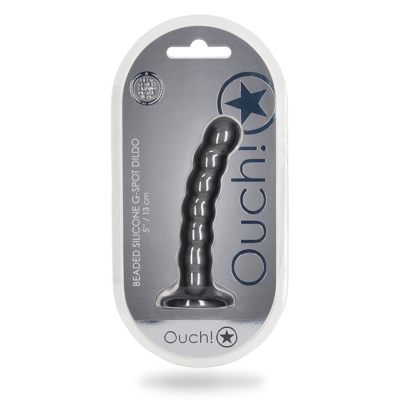 plug beaded g spot s 13 x 25cm gris 1