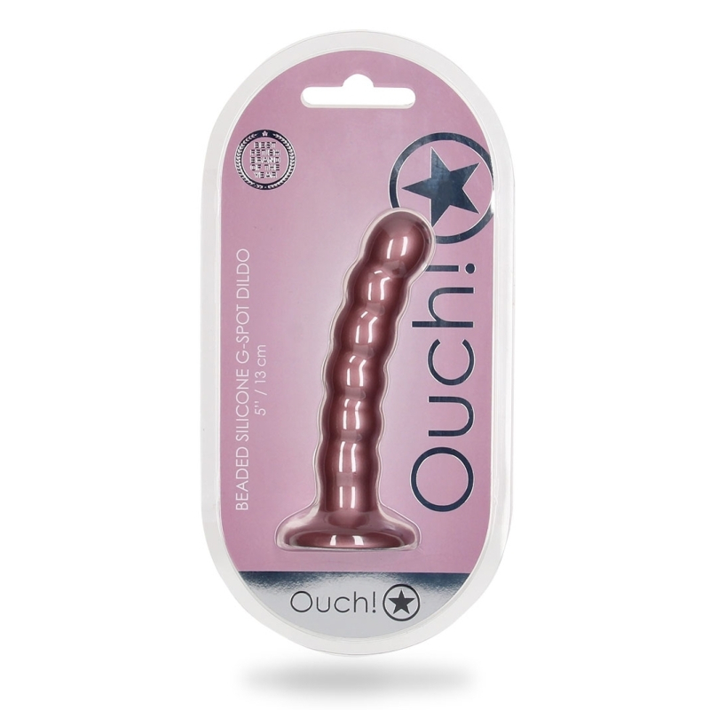 plug beaded g spot s 13 x 25cm rose 1