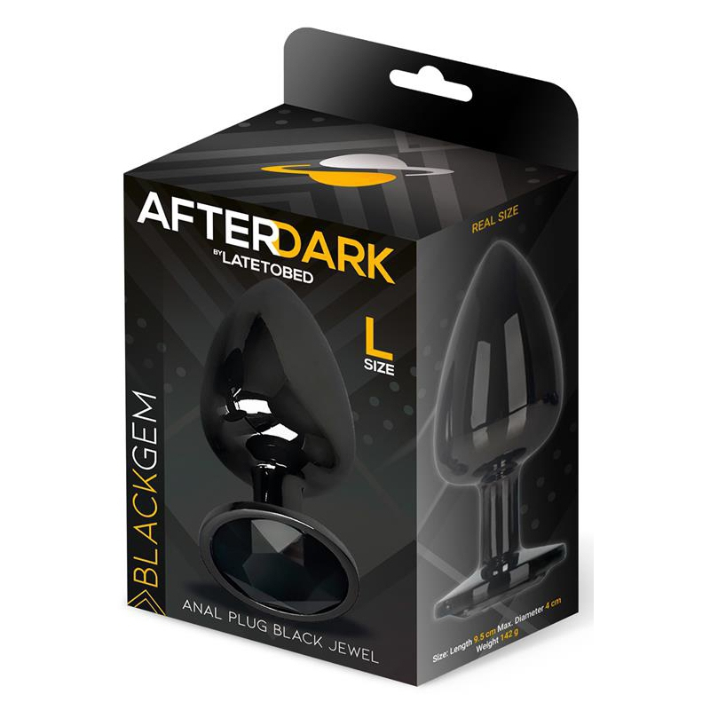 plug bijou afterdark l 8 x 4cm noir 1