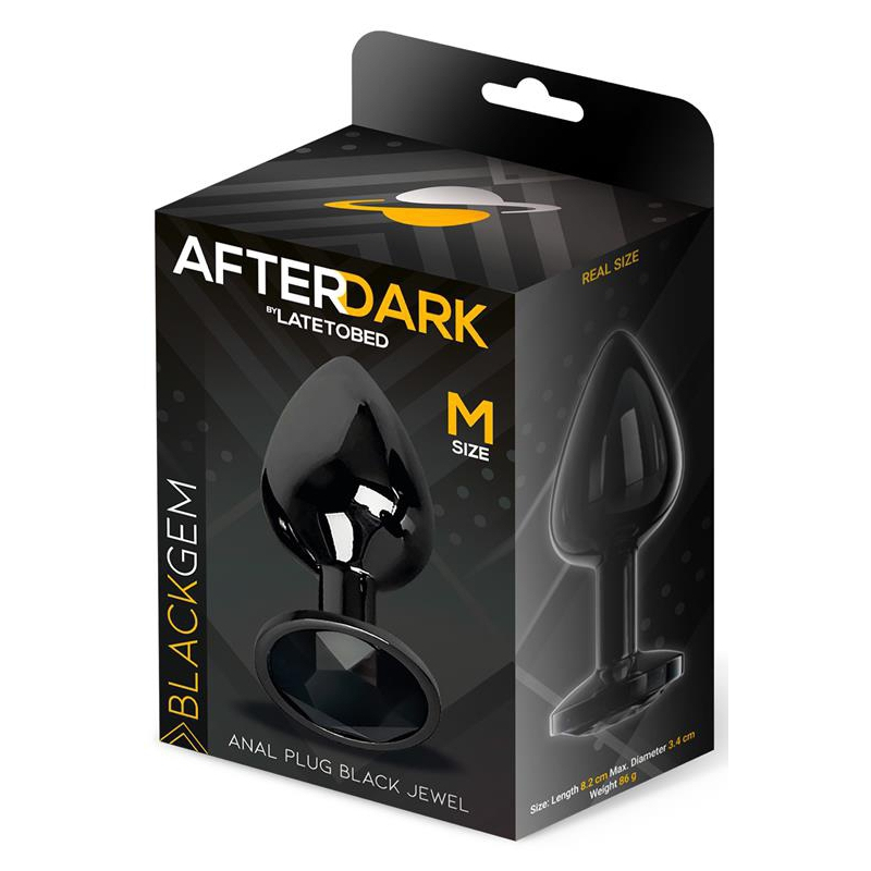 plug bijou afterdark m 7 x 33cm noir 1