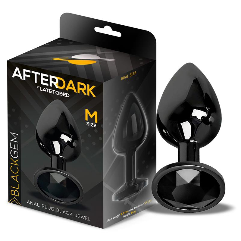 plug bijou afterdark m 7 x 33cm noir 3