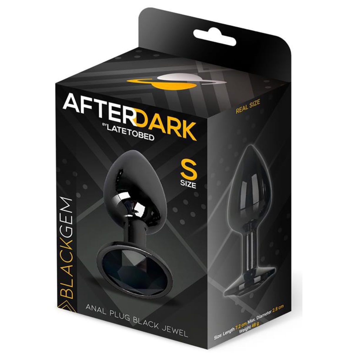 plug bijou afterdark s 6 x 27cm noir 1