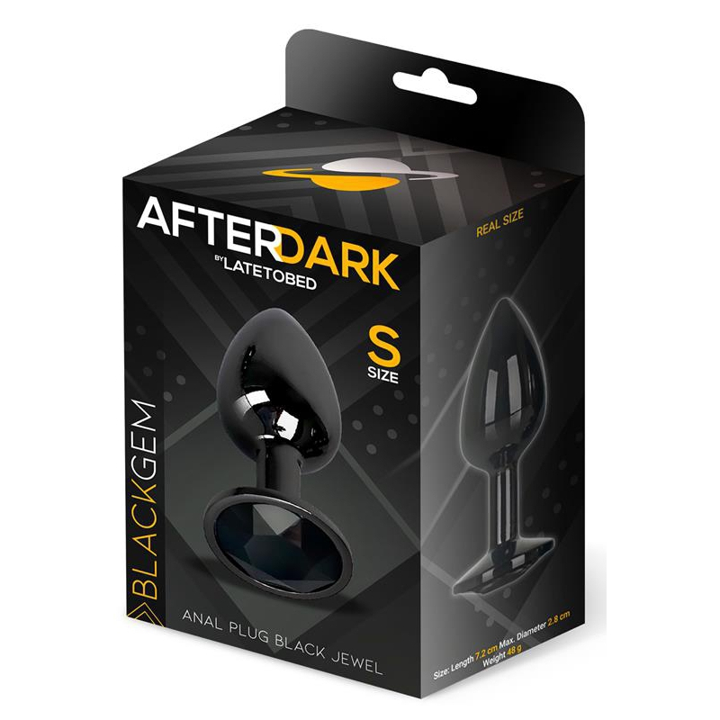 plug bijou afterdark s 6 x 27cm noir 1