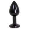 plug bijou anal alu gem light 6 x 28 cm noir 2