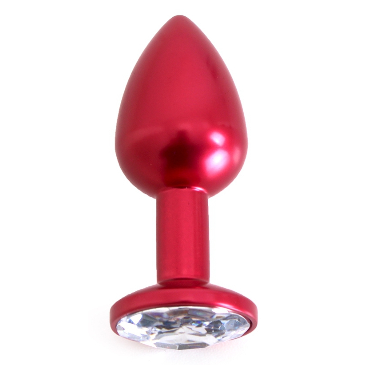 plug bijou anal alu gem light 6 x 28 cm rouge 1