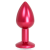 plug bijou anal alu gem light 6 x 28 cm rouge 2