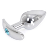 plug bijou anal avec base arrondie curve 6 x 28 cm bijou bleu