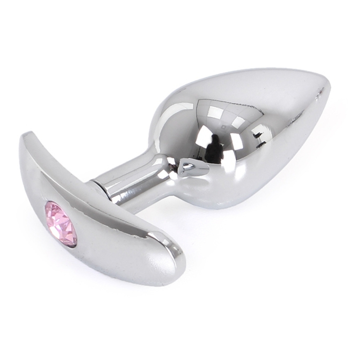 plug bijou anal avec base arrondie curve 6 x 28 cm bijou rose