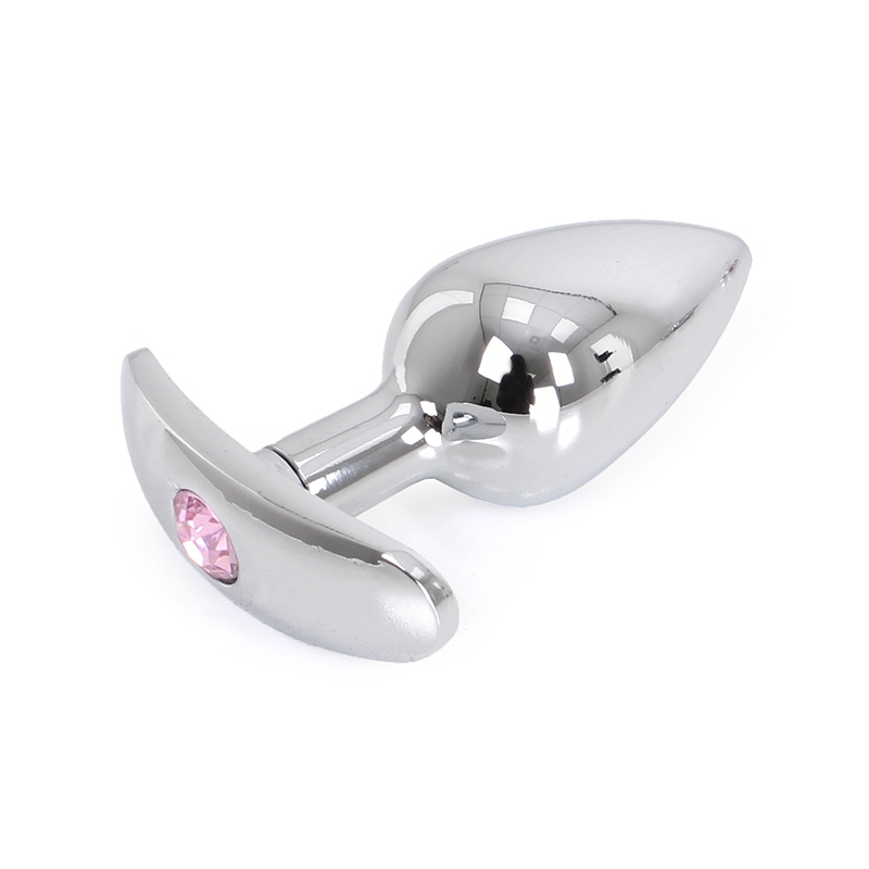 plug bijou anal avec base arrondie curve 6 x 28 cm bijou rose