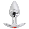 plug bijou anal avec base arrondie curve 6 x 28 cm bijou rouge 2