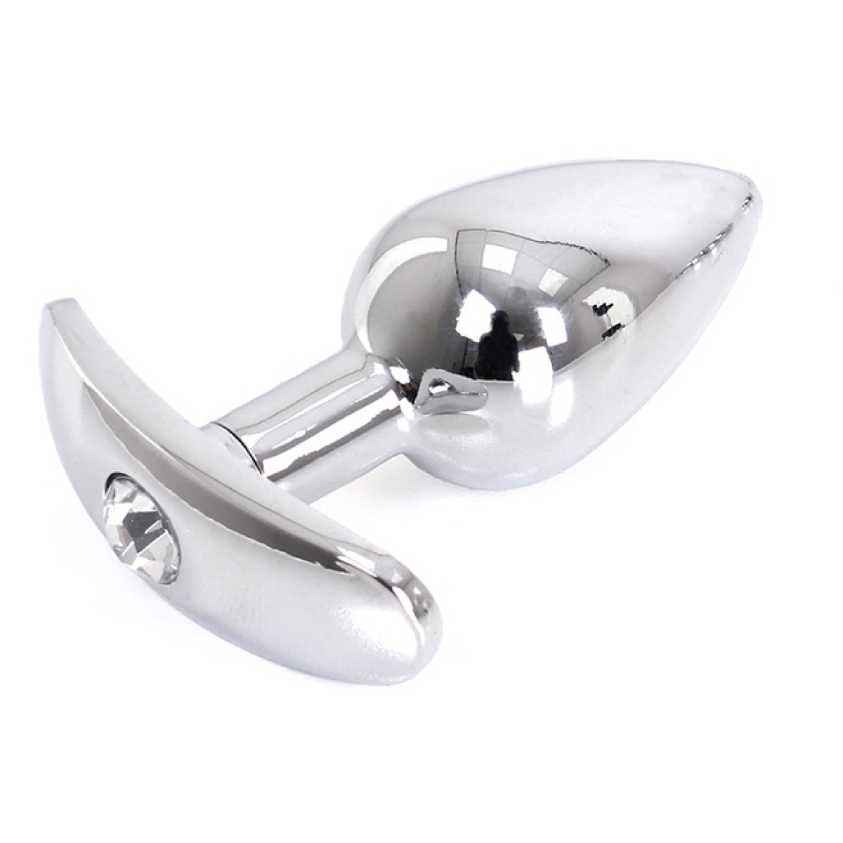 plug bijou anal avec base arrondie curve 6 x 28 cm bijou transparent