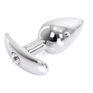 plug bijou anal avec base arrondie curve 6 x 28 cm bijou transparent