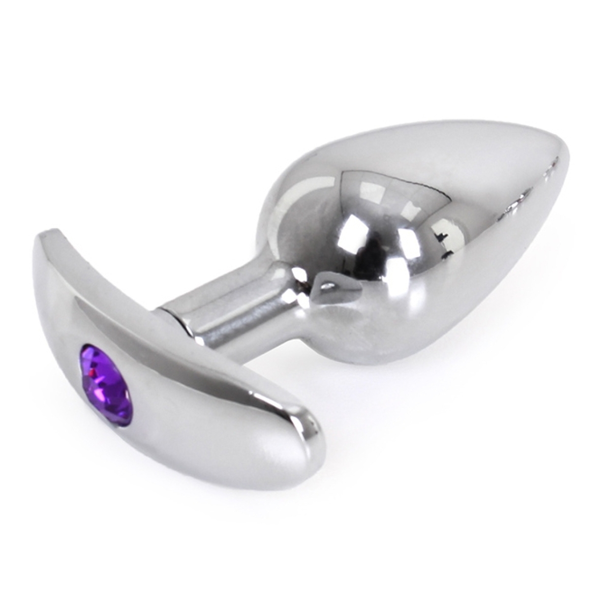 plug bijou anal avec base arrondie curve 6 x 28 cm bijou violet