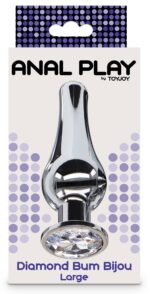 plug bijou anal diamond bum l 12 x 41cm 1