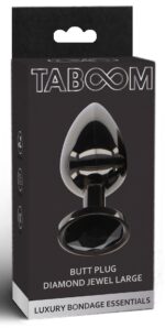 plug bijou anal diamond jewel l 8 x 4cm noir 1