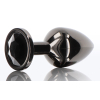 plug bijou anal diamond jewel l 8 x 4cm noir
