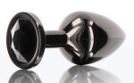 plug bijou anal diamond jewel l 8 x 4cm noir